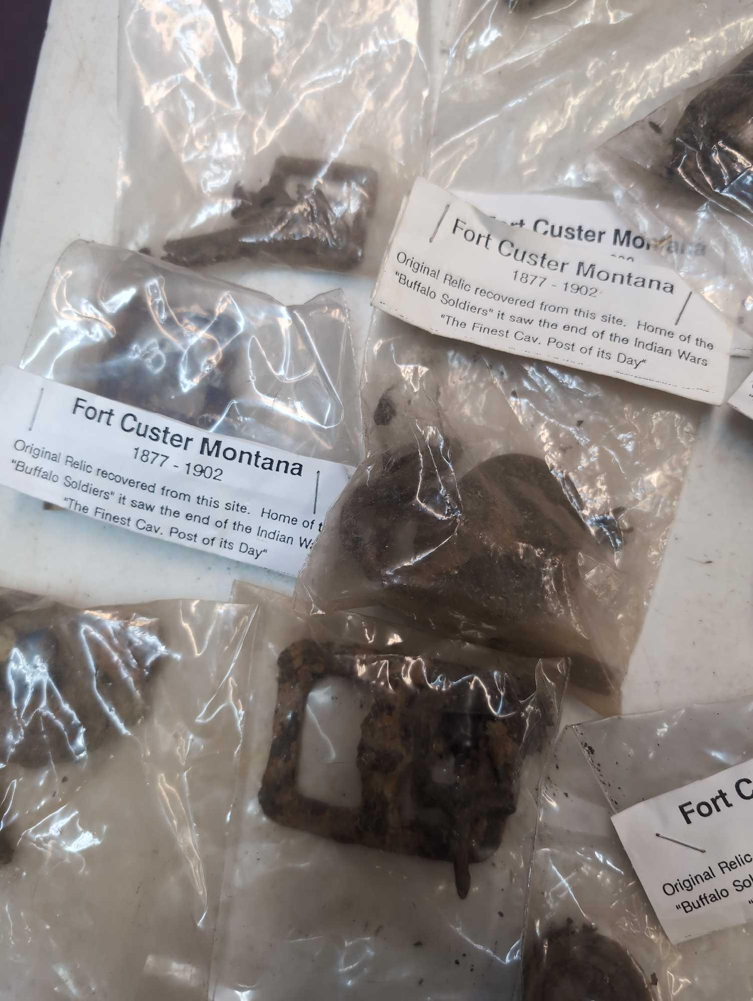 50 dug relics from Fort Custer Montana 1877 to 1902