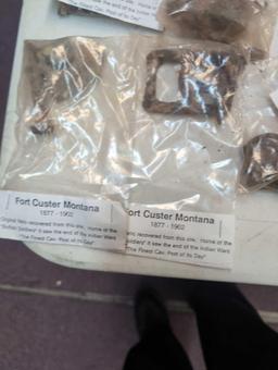 50 dug relics from Fort Custer Montana 1877 to 1902