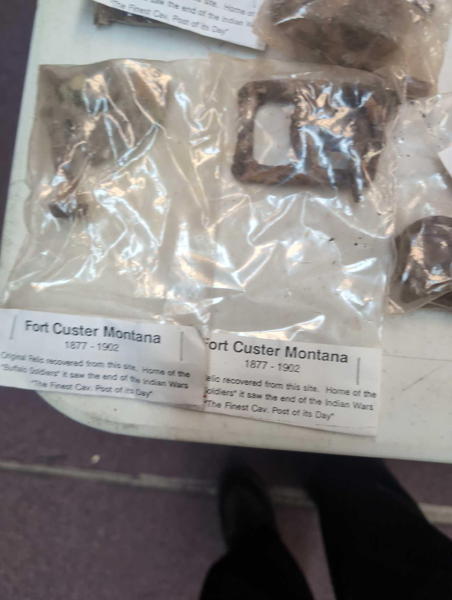 50 dug relics from Fort Custer Montana 1877 to 1902