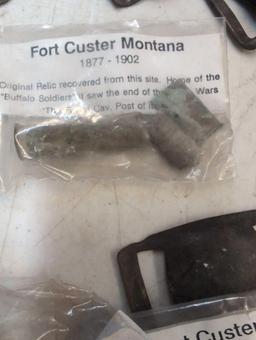 50 dug relics from Fort Custer Montana 1877 to 1902