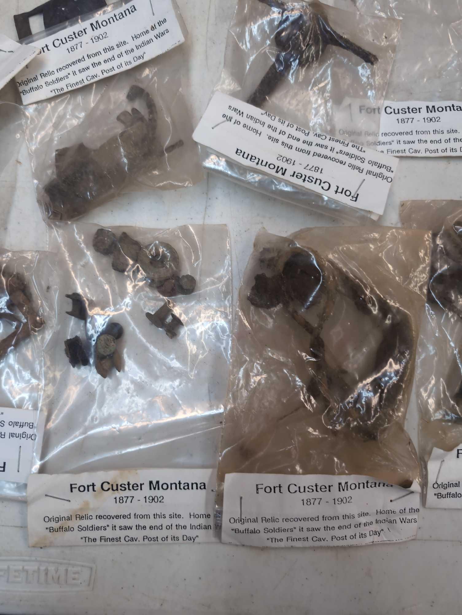 50 dug relics from Fort Custer Montana 1877 to 1902