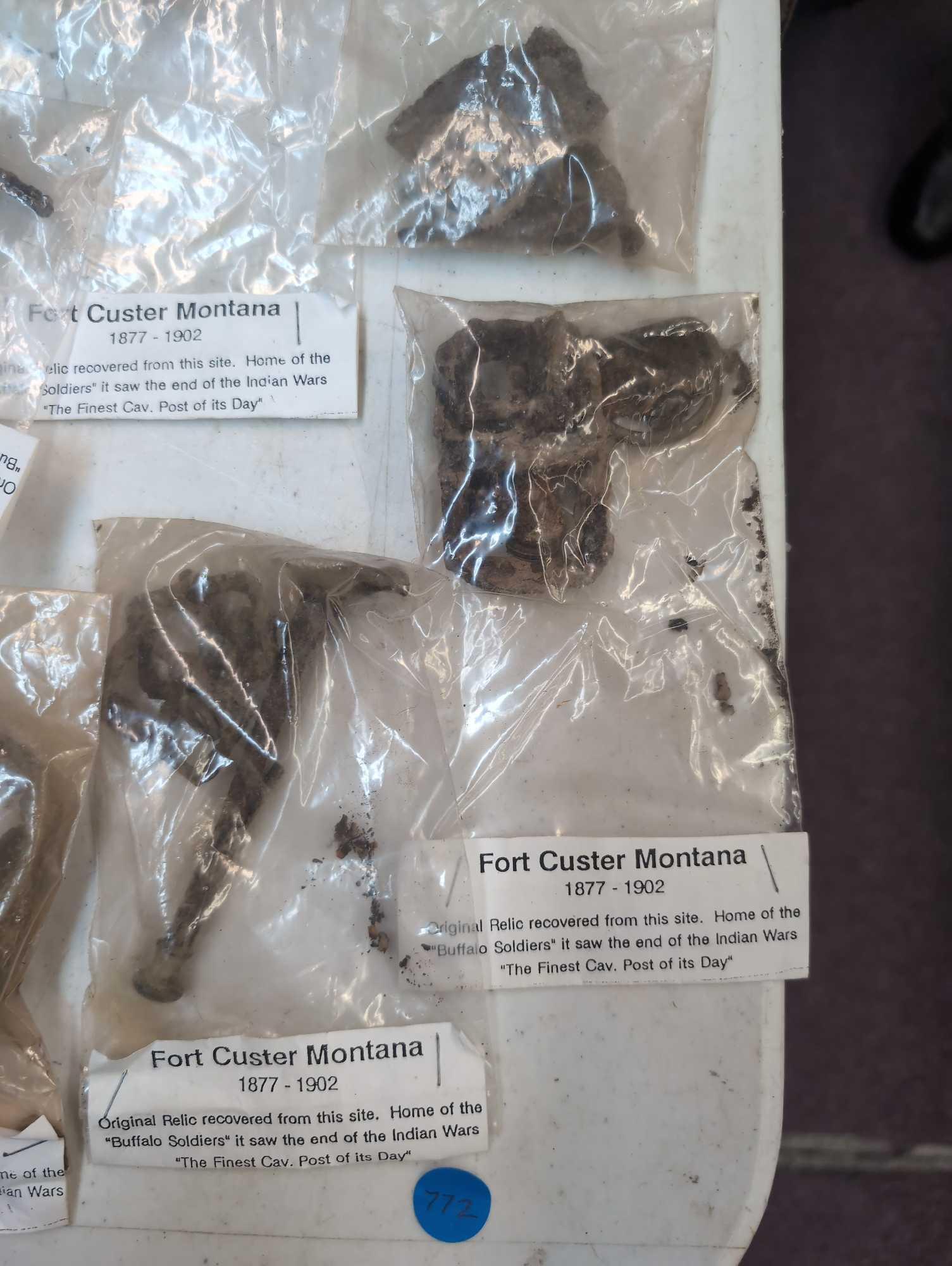 50 dug relics from Fort Custer Montana 1877 to 1902
