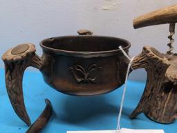 Great collection antler and horn items