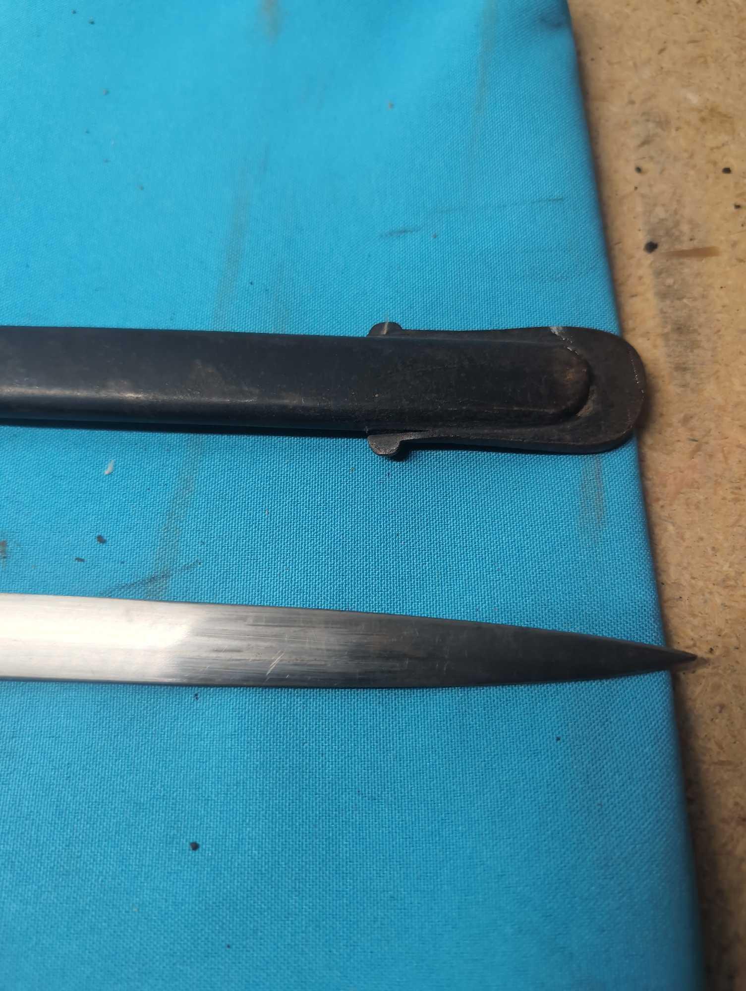 model 1889 German sword with scabbard