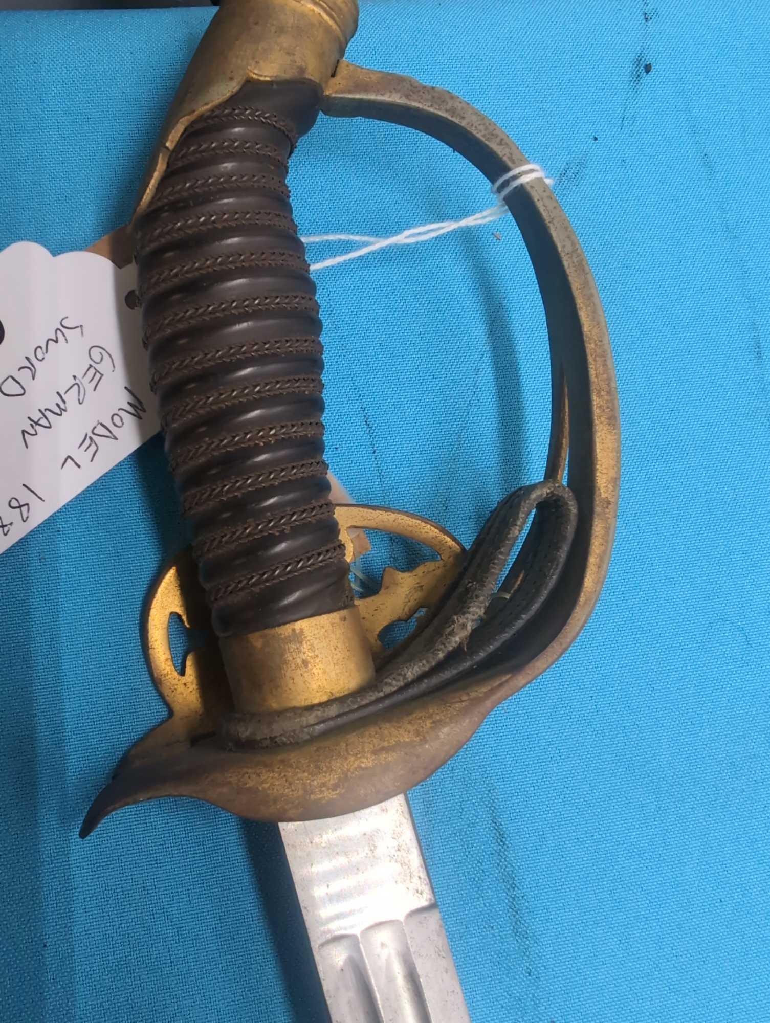 model 1889 German sword with scabbard