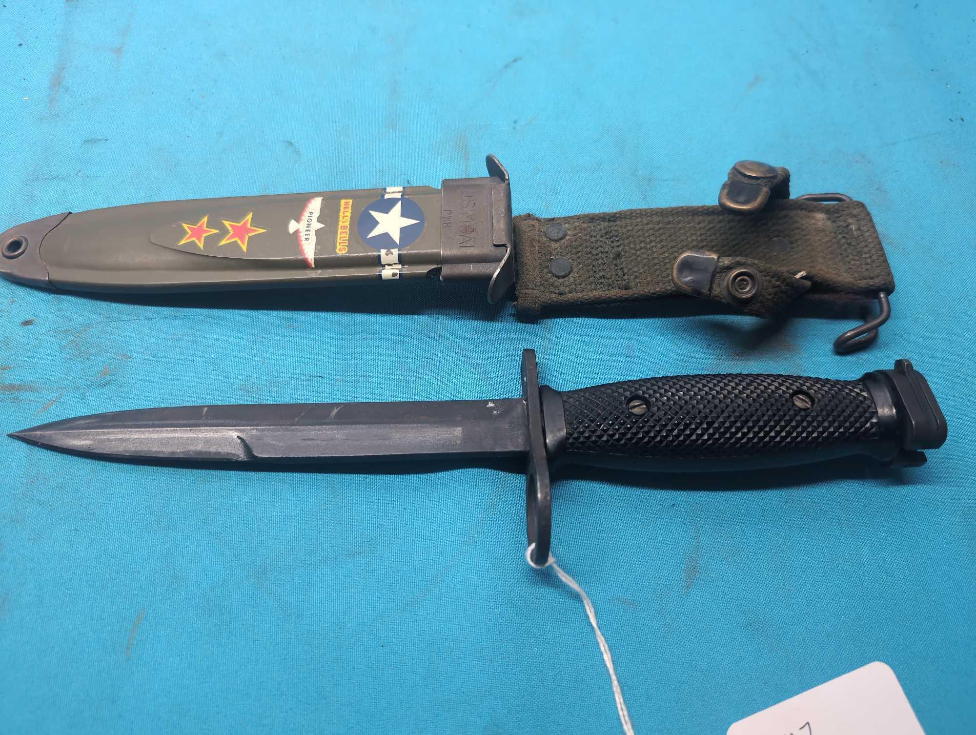 US M7 bayonet with sheath