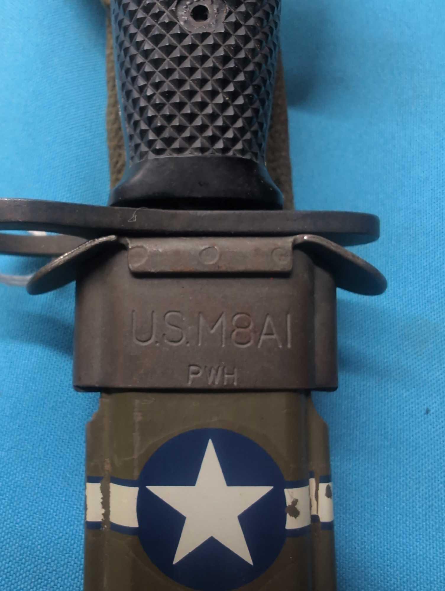 US M7 bayonet with sheath