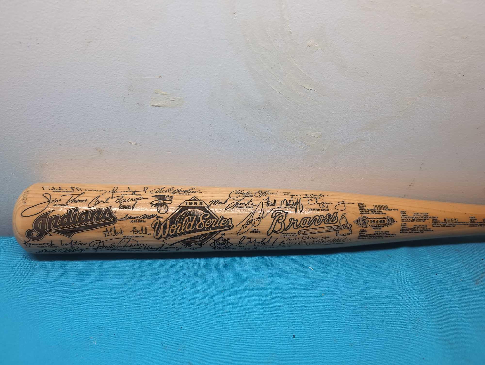 Cleveland Indians 3 bats 1995 World Series