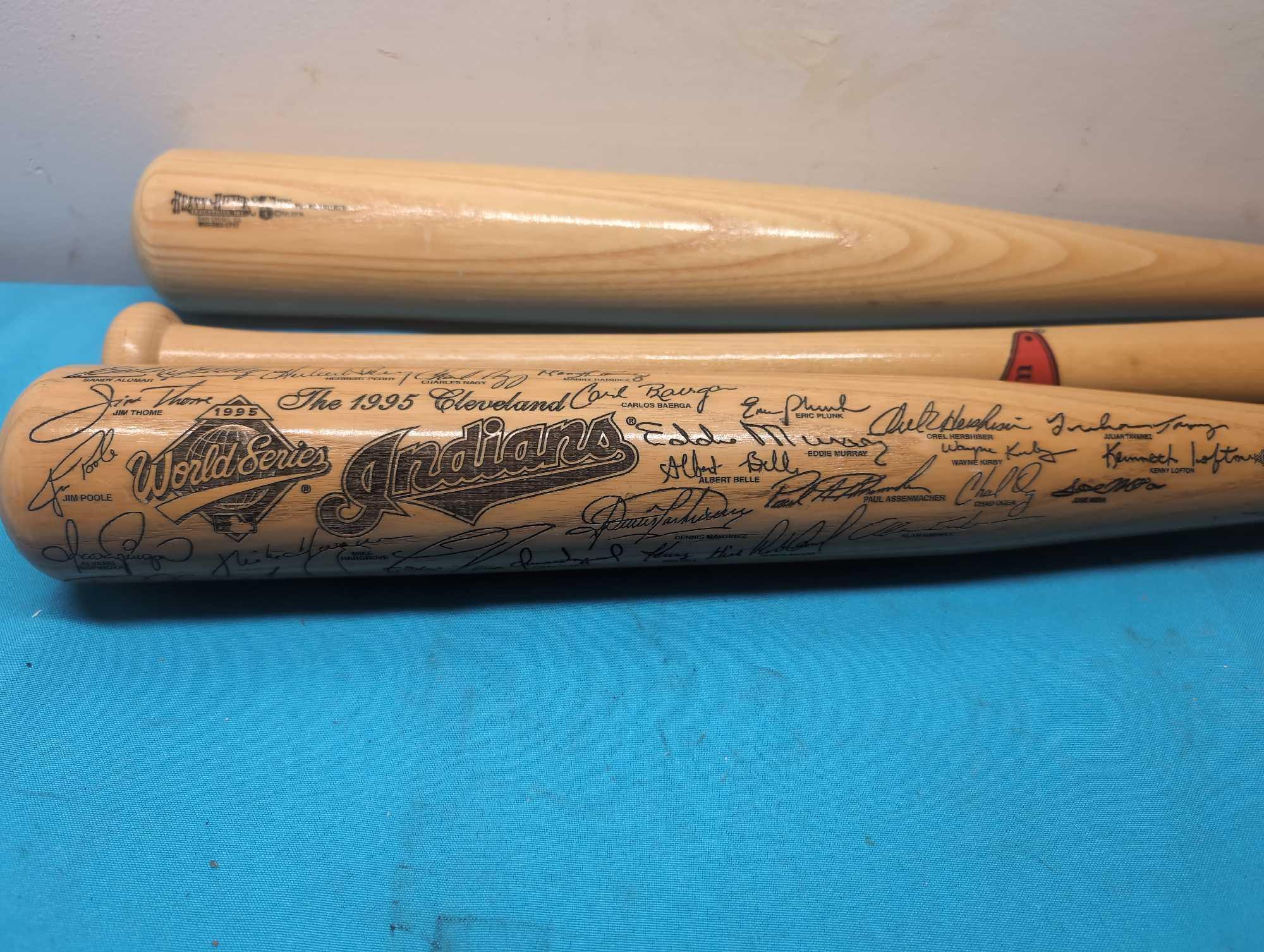 Cleveland Indians 3 bats 1995 World Series