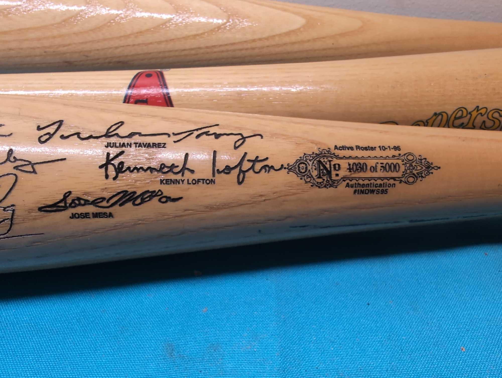 Cleveland Indians 3 bats 1995 World Series