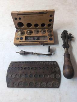 Old jewelers and watchmakers items