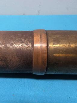 Cutaway old US artillery shell