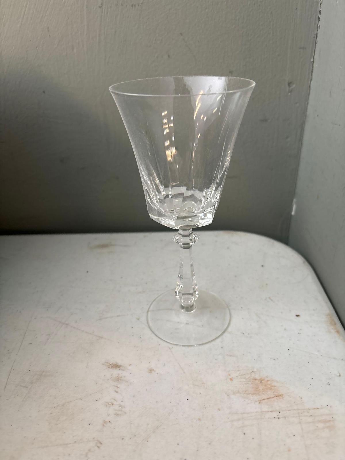 Twelve Pieces Crystal Stemware