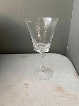 Twelve Pieces Crystal Stemware