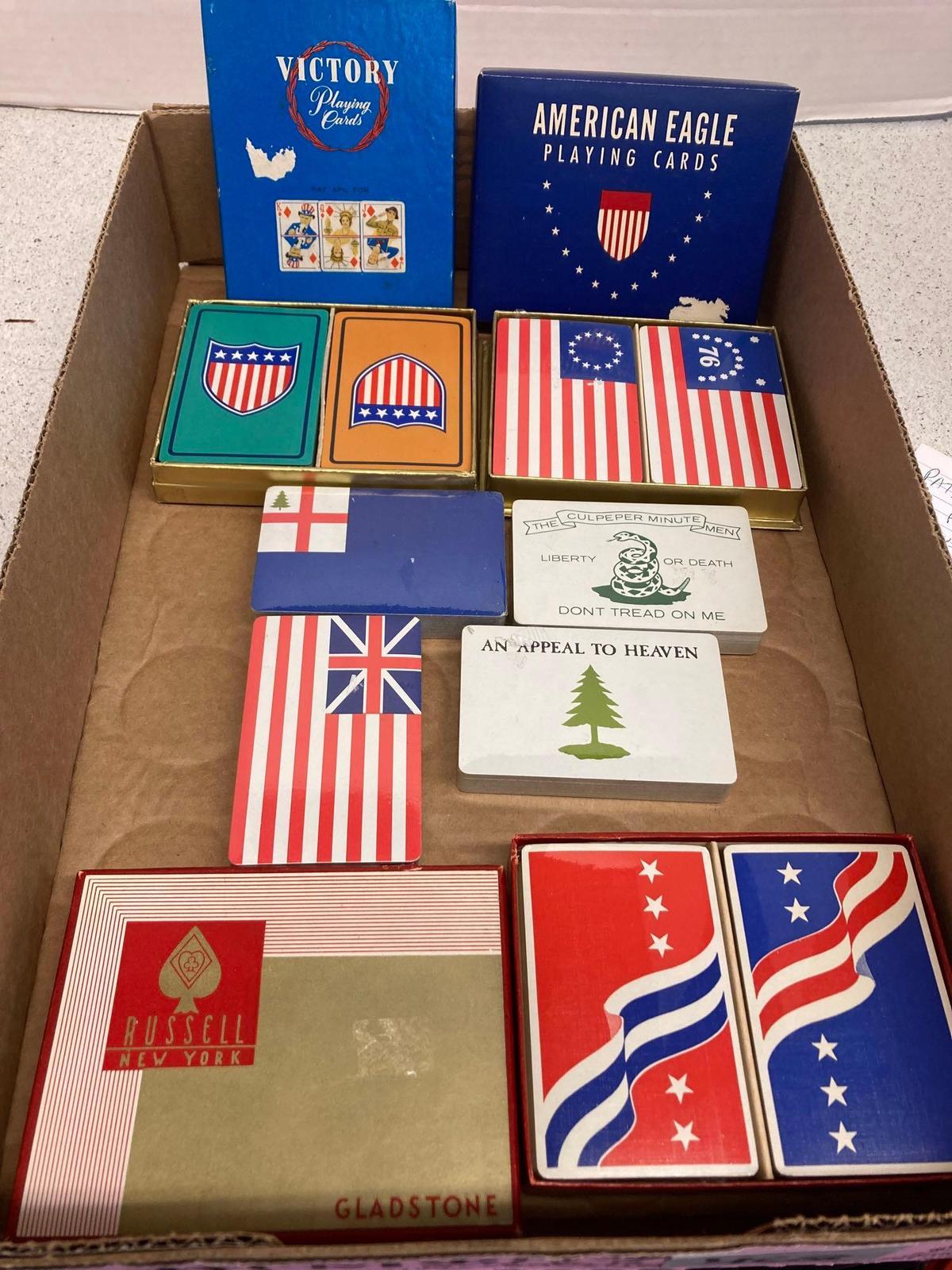 Patriotic playing cards