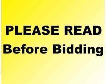 PLEASE READ BEFORE BIDDING!