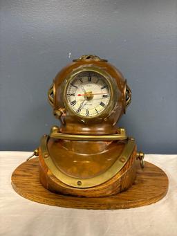 nautical helmet clock