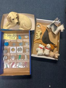 dog tags and dog figures