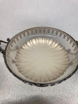 Old Sheffield chafing dish circa 1850 English silver shell dish Reed and Barton more
