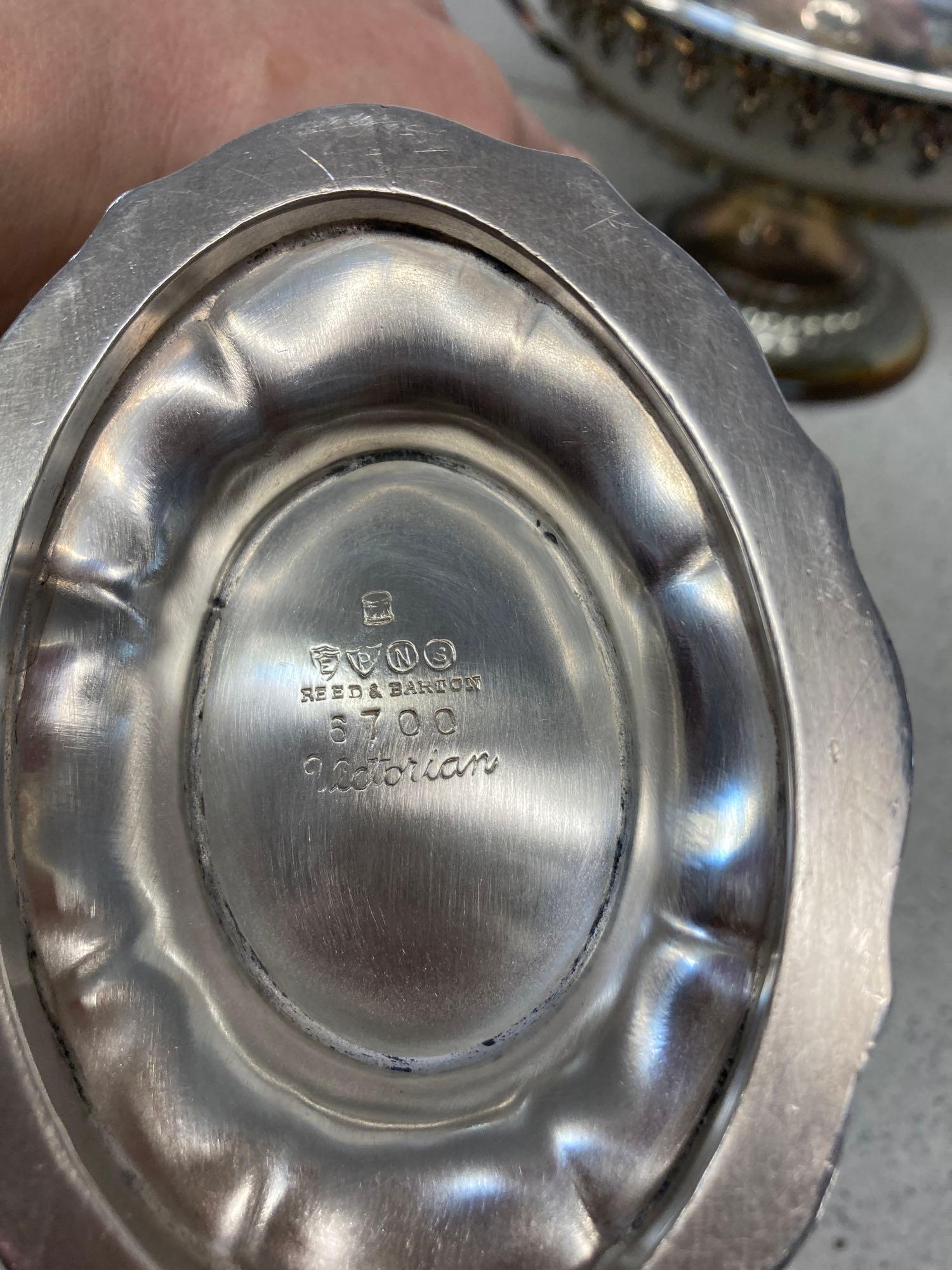 Old Sheffield chafing dish circa 1850 English silver shell dish Reed and Barton more