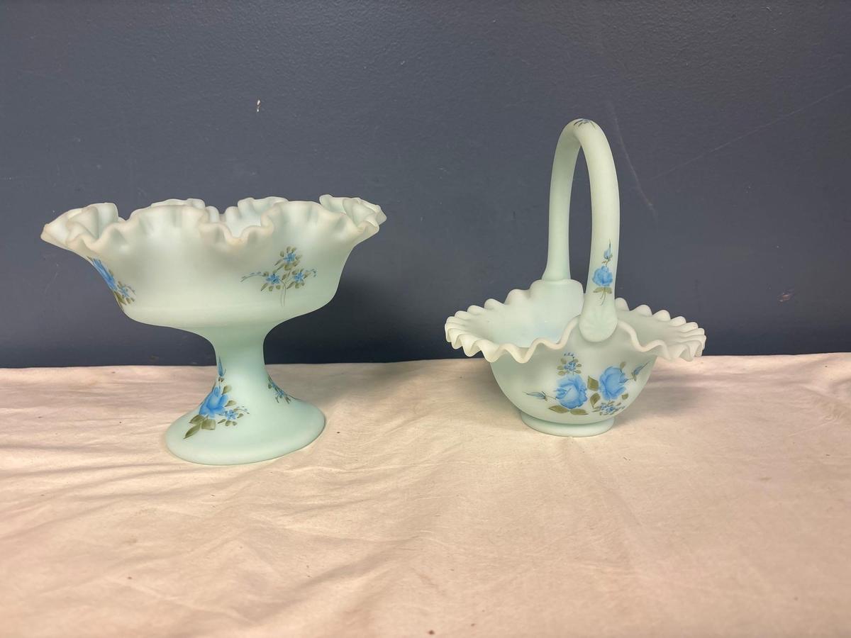 Fenton hand painted and signed