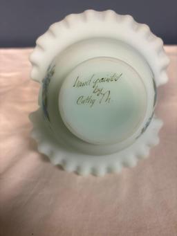 Fenton hand painted and signed