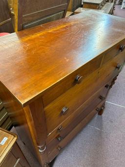 antique empire style 6- drawer chest 1880s