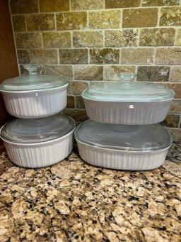 Corningware French White 8pc Bakeware Set