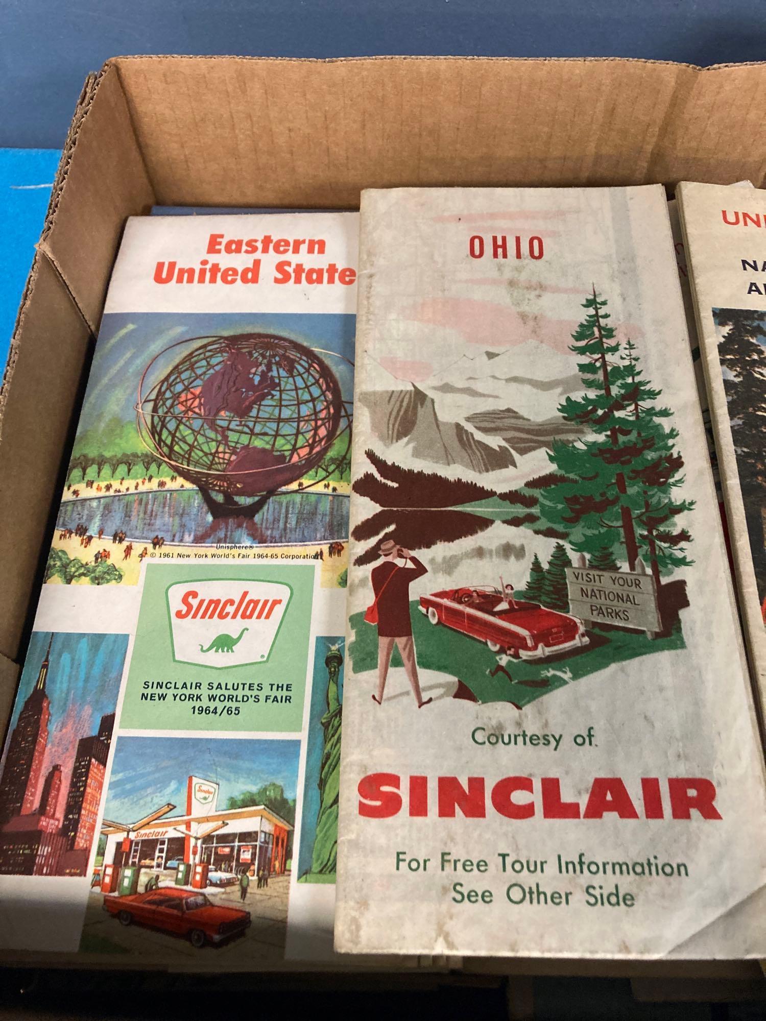 Goodyear blimp photos and US maps Sinclair maps and others