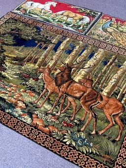60?s 3 vintage fabric Wall tapestries Italian import