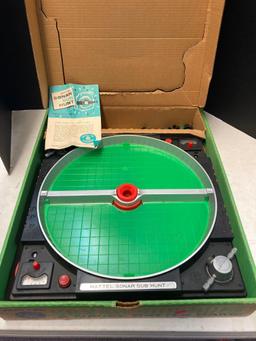 Vintage Mattel sonar sub hunt naval battle game