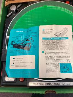 Vintage Mattel sonar sub hunt naval battle game