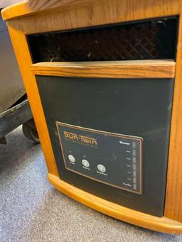 Sun Twin portable heater and two Delta mount bars 42 inches