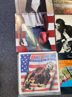 8 Bruce Springsteen albums including 5 LP set