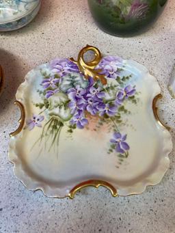 Limoges Bavaria bone china hair receiver and more