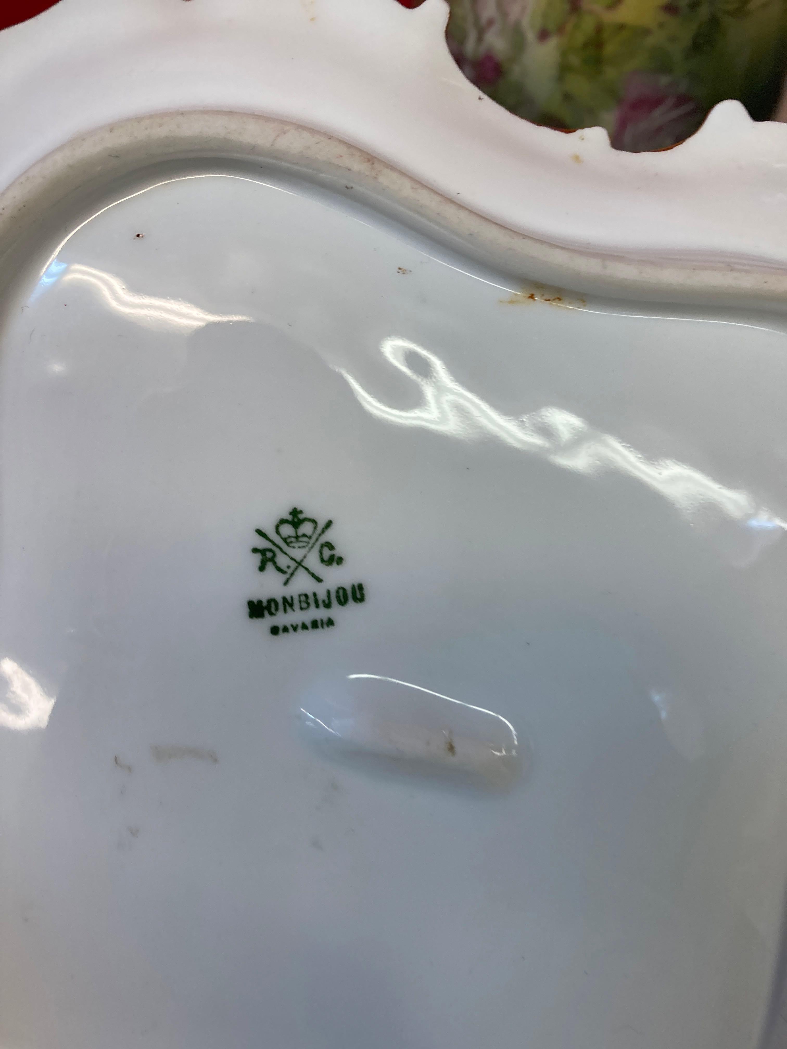 Limoges Bavaria bone china hair receiver and more