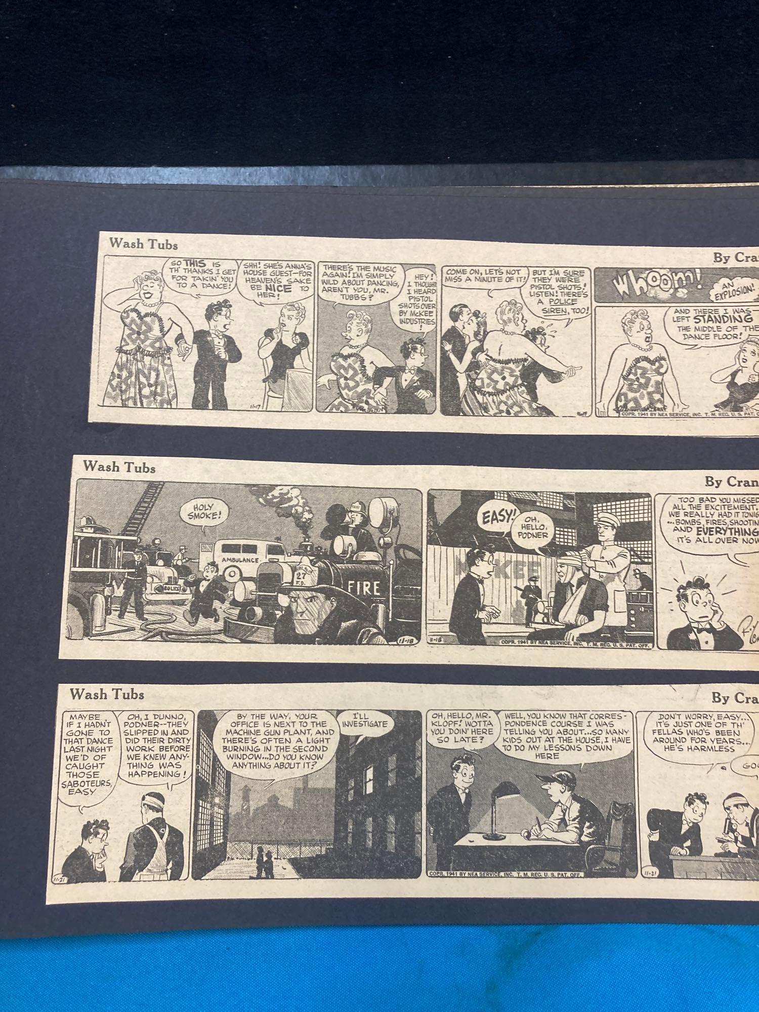 Unique album of comic strips from 1941