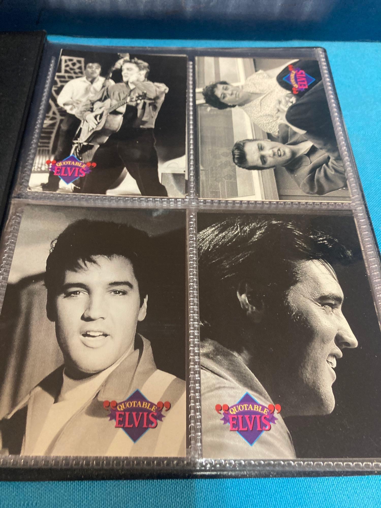 Elvis items including the cards of his life