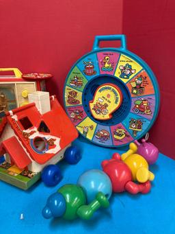 Large lot of vintage toys, see and say Fisher-Price more