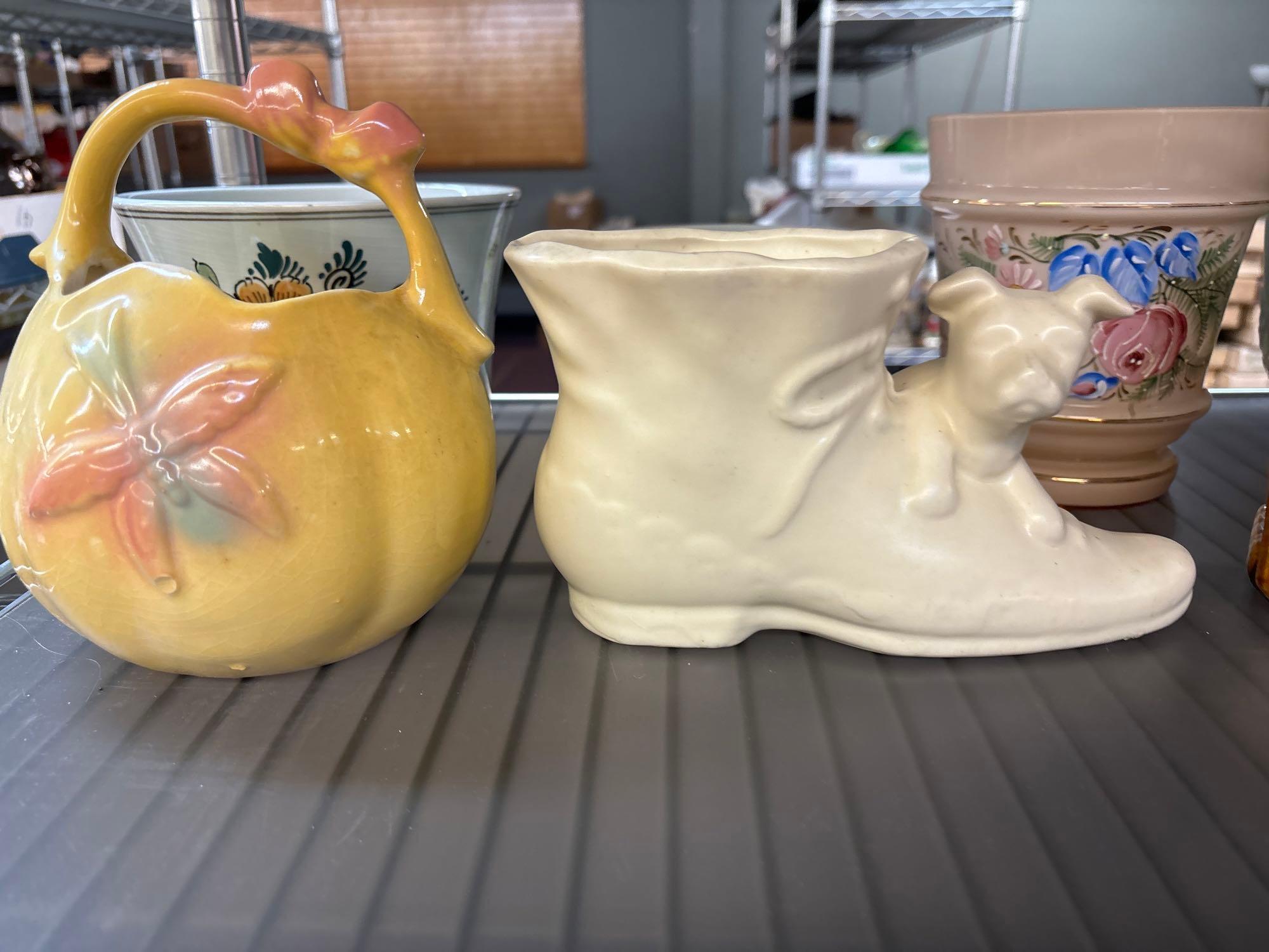 Nice selection of pottery planters etc.