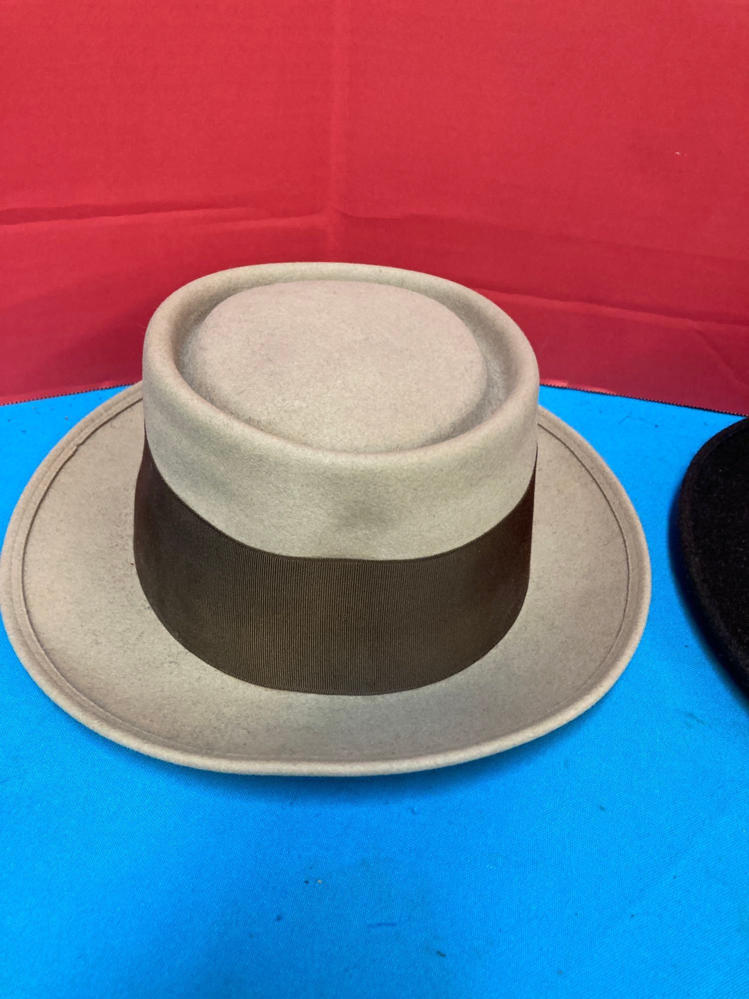 3 hipster vintage pork pie hats see list