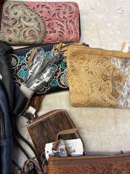 Nice lot of wallets purses wallet purses Crossbody purses genuine leather and hide