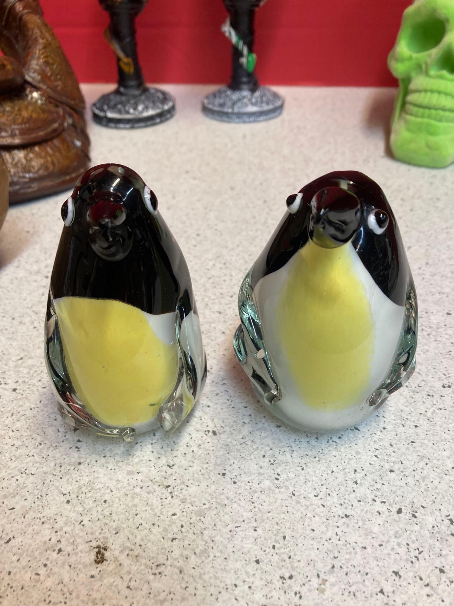 Skull chalices resin pig glass penguins more