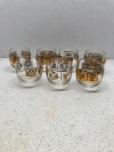 Mid century roly poly glasses
