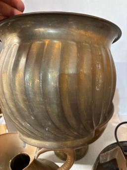 water fountain large copper and brass kettle large copper handled