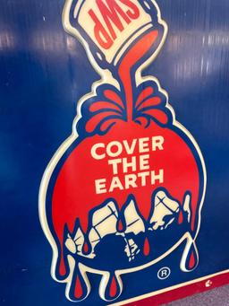 Vintage Sherman Williams paint sign Cover the Earth. 60 in.square Great condition