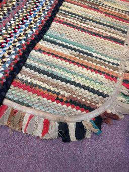 5 vintage rugs large rag rug and runner hook rug