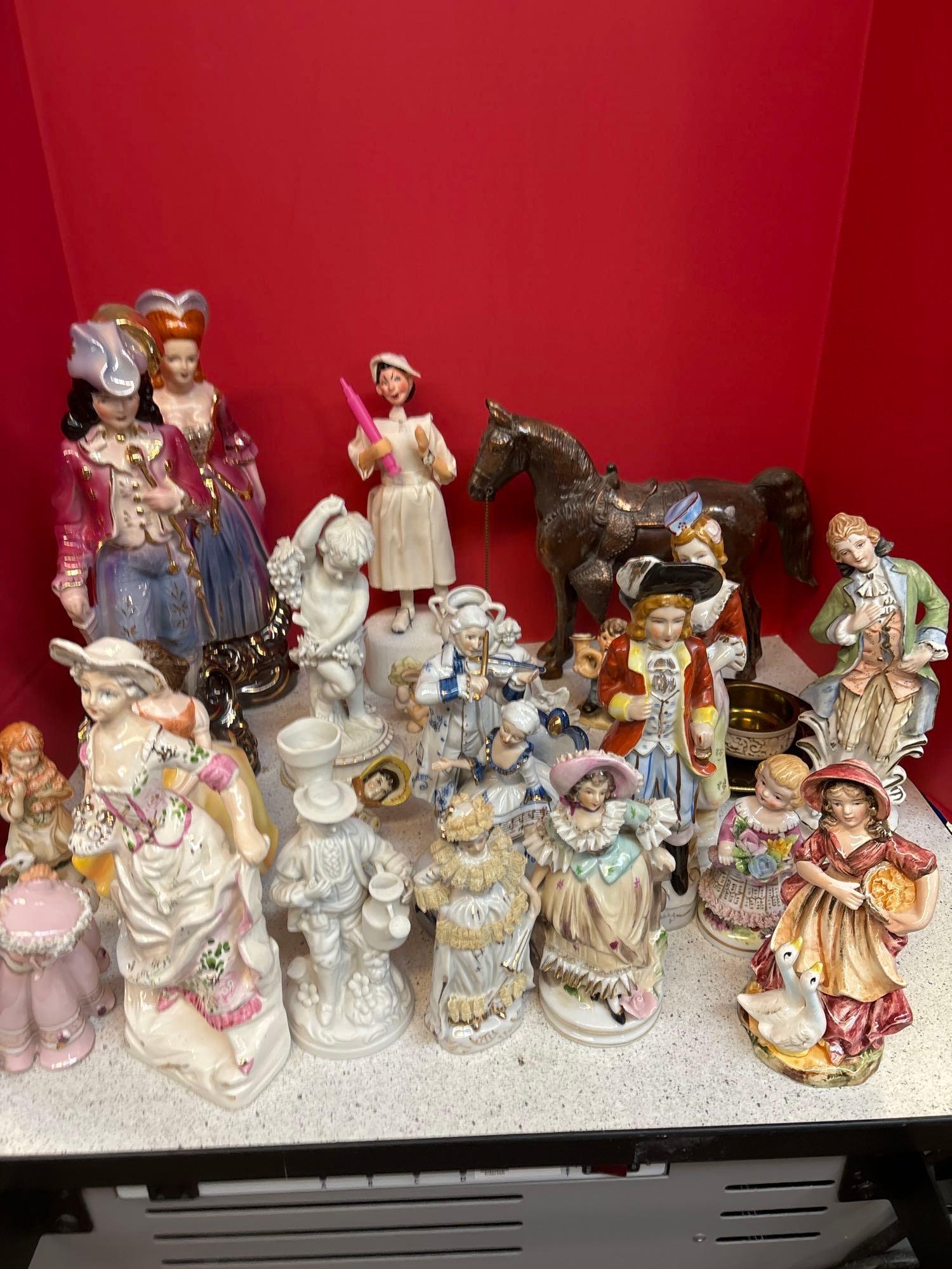 vintage porcelain statue figurine collection