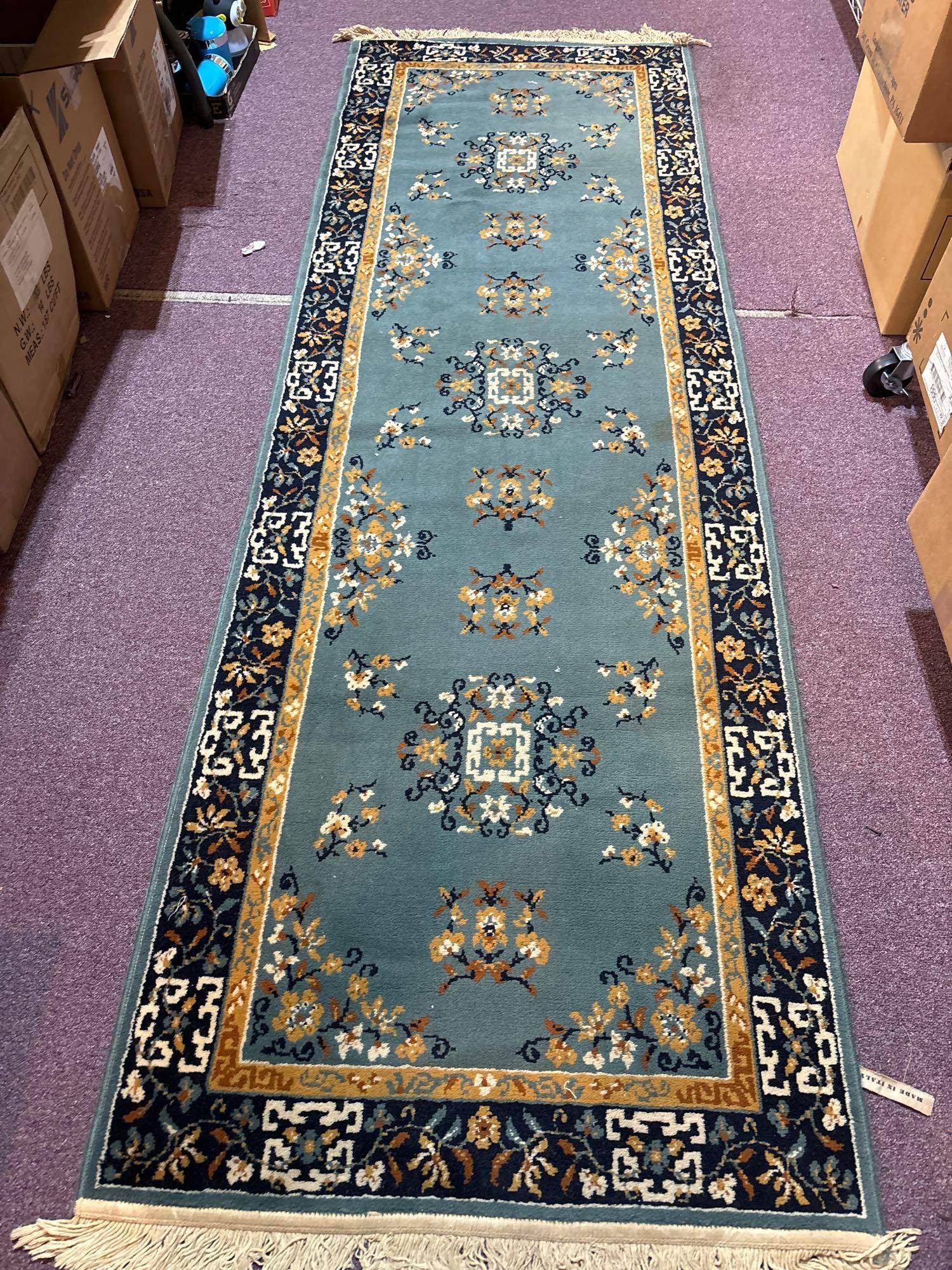 Three area rugs two runners
