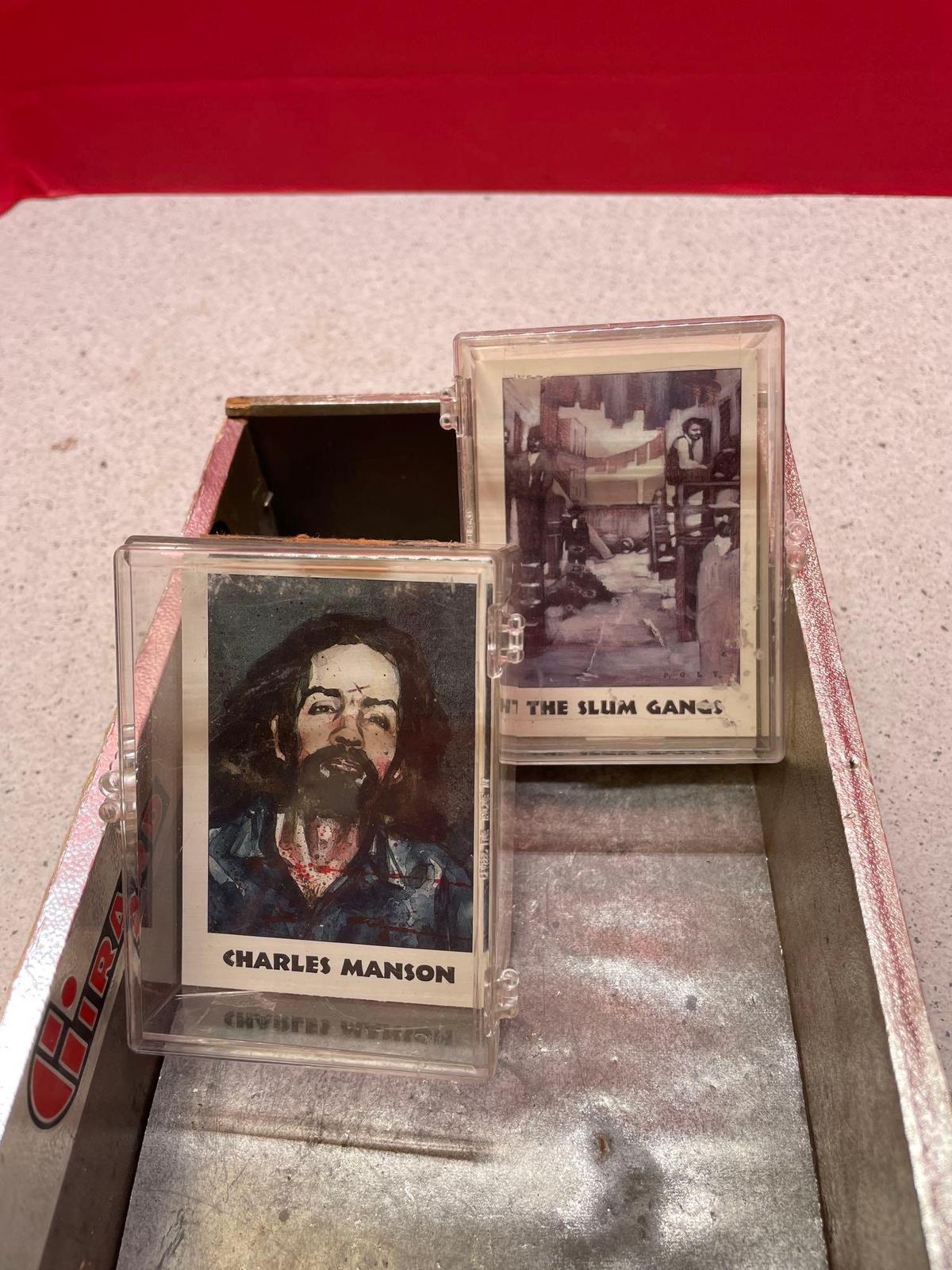 serial killer & gangster trading cards 2 sets